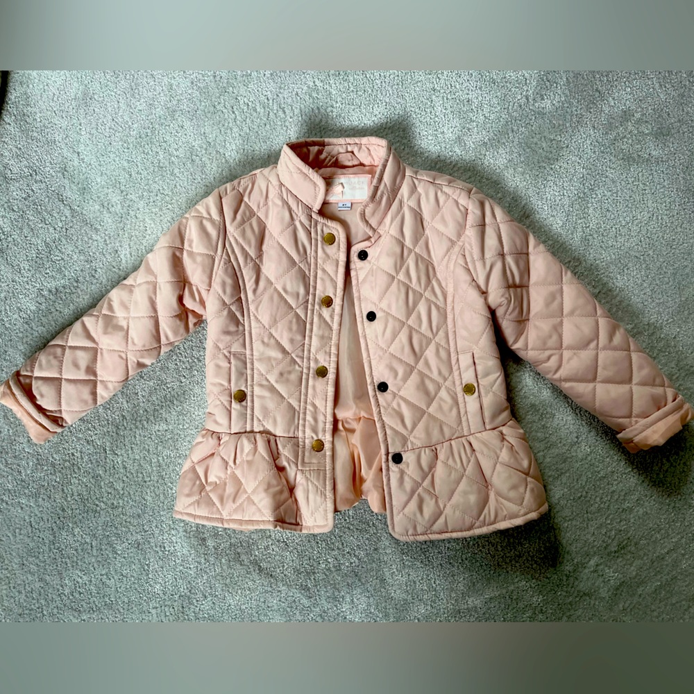 Janie and Jack quilted light pink Jacket - like new!